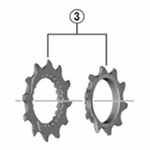 Zestaw koronek do kasety CS-M9100 10-12 XTR