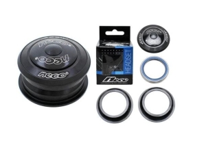 Stery półzintegrowane Neco H146, 1 1/8 maszynowe, czarne