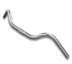 Kierownica Zoom City szerokość 595mm, wznios 66 srebrna