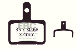 Klocki EBC Shimano Deore/Tektro żywiczne red