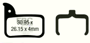 Klocki EBC Sram Level, Ultimate, Red - organiczne