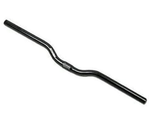 Kierownica Zoom aluminiowa MTB gięta, montaż 25,4 czarna